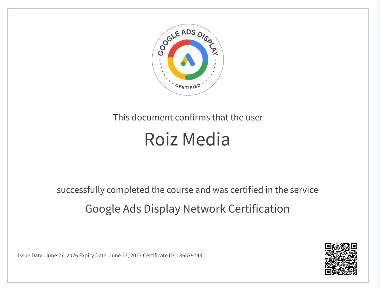 Display — Roiz Media